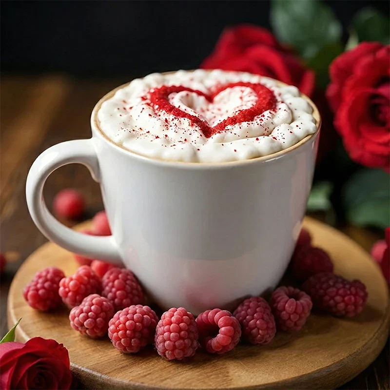 Raspberry Rose Latte