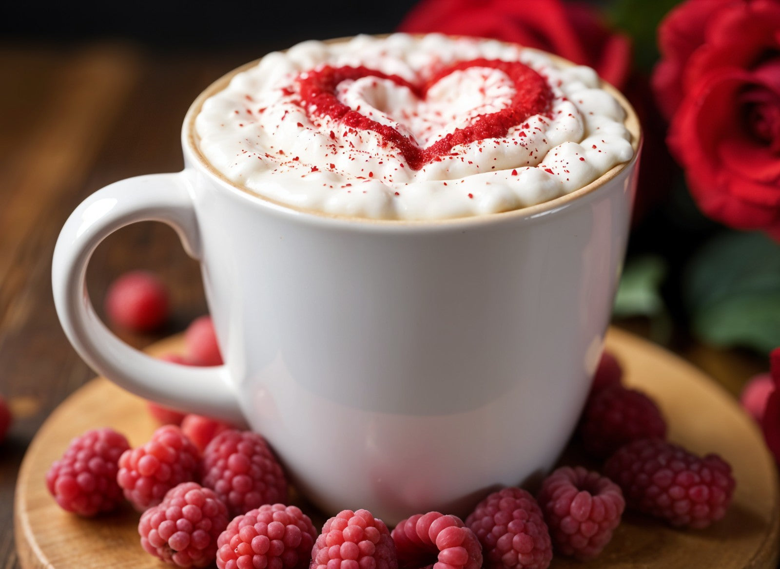 Raspberry Rose Latte