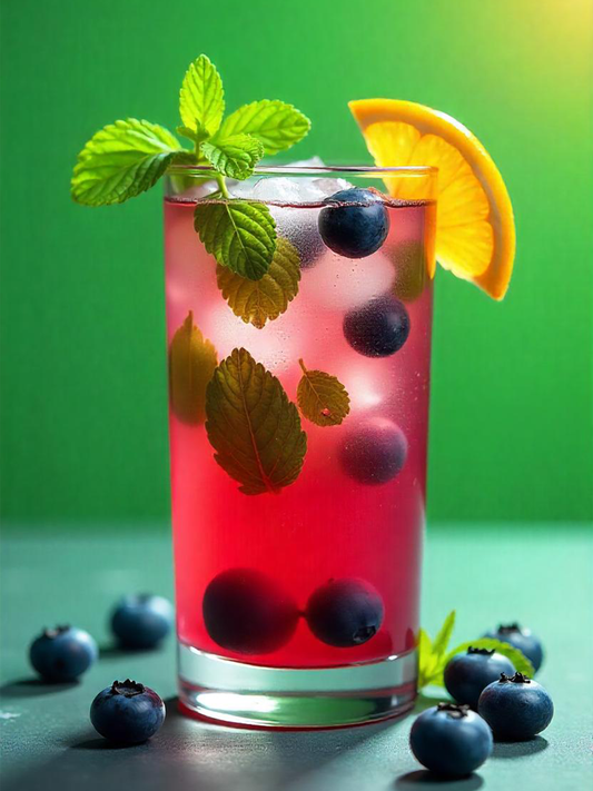 Sugar-Free Blueberry Mojito