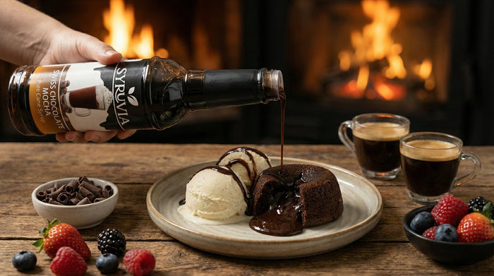 Why does Syruvia Swiss Chocolate Syrup taste like melted chocolate?