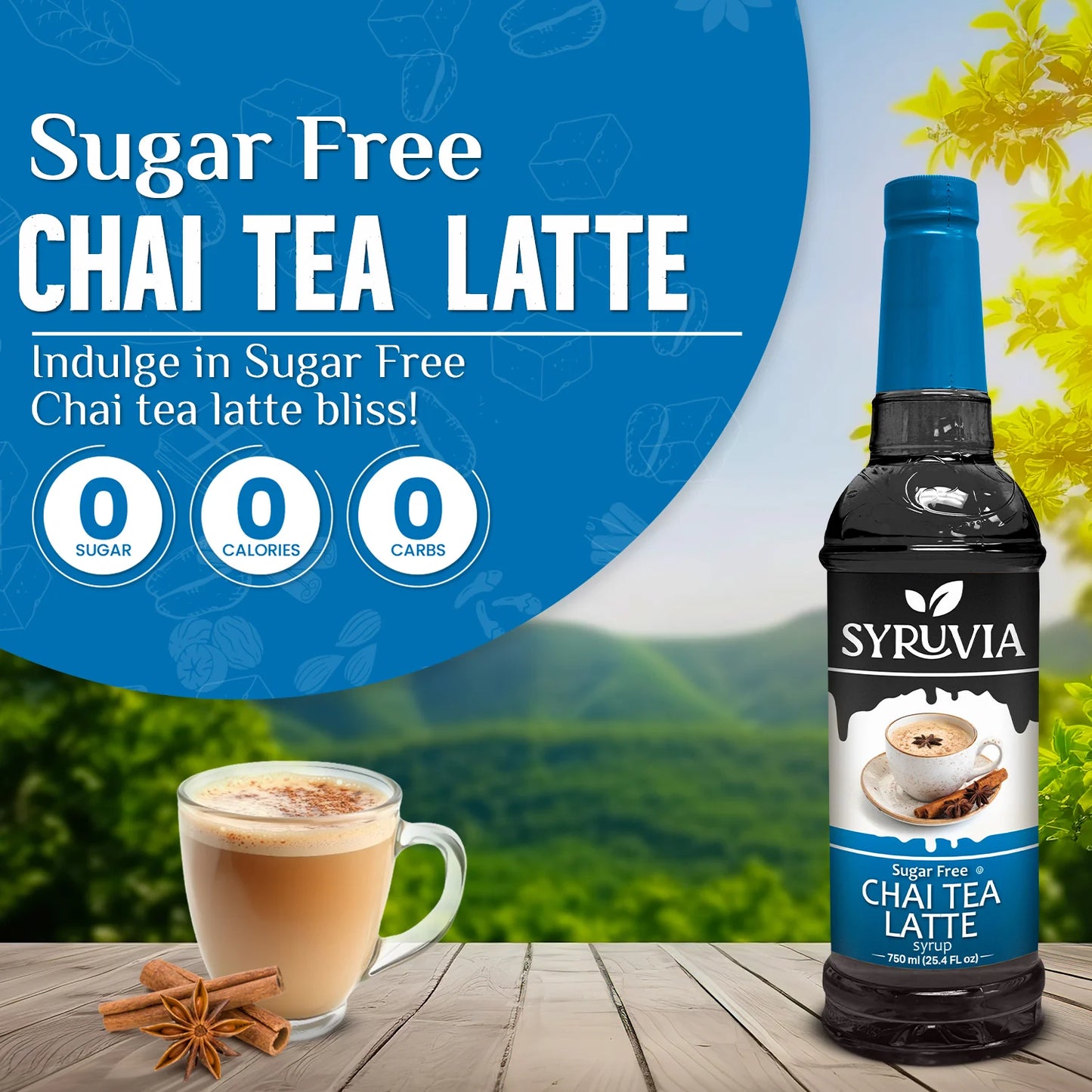 0-Sugar Chai Tea Latte syrup 