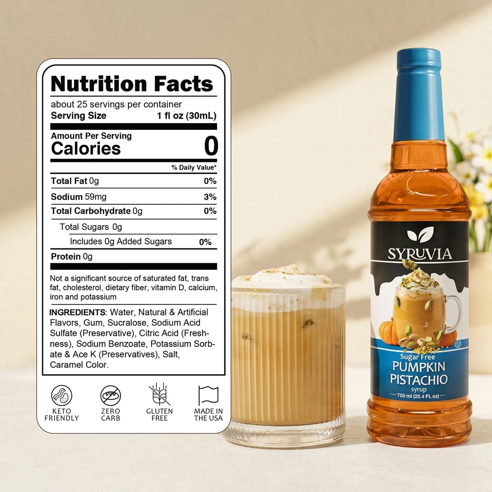 Sugar Free Pumpkin Pistachio Syrup