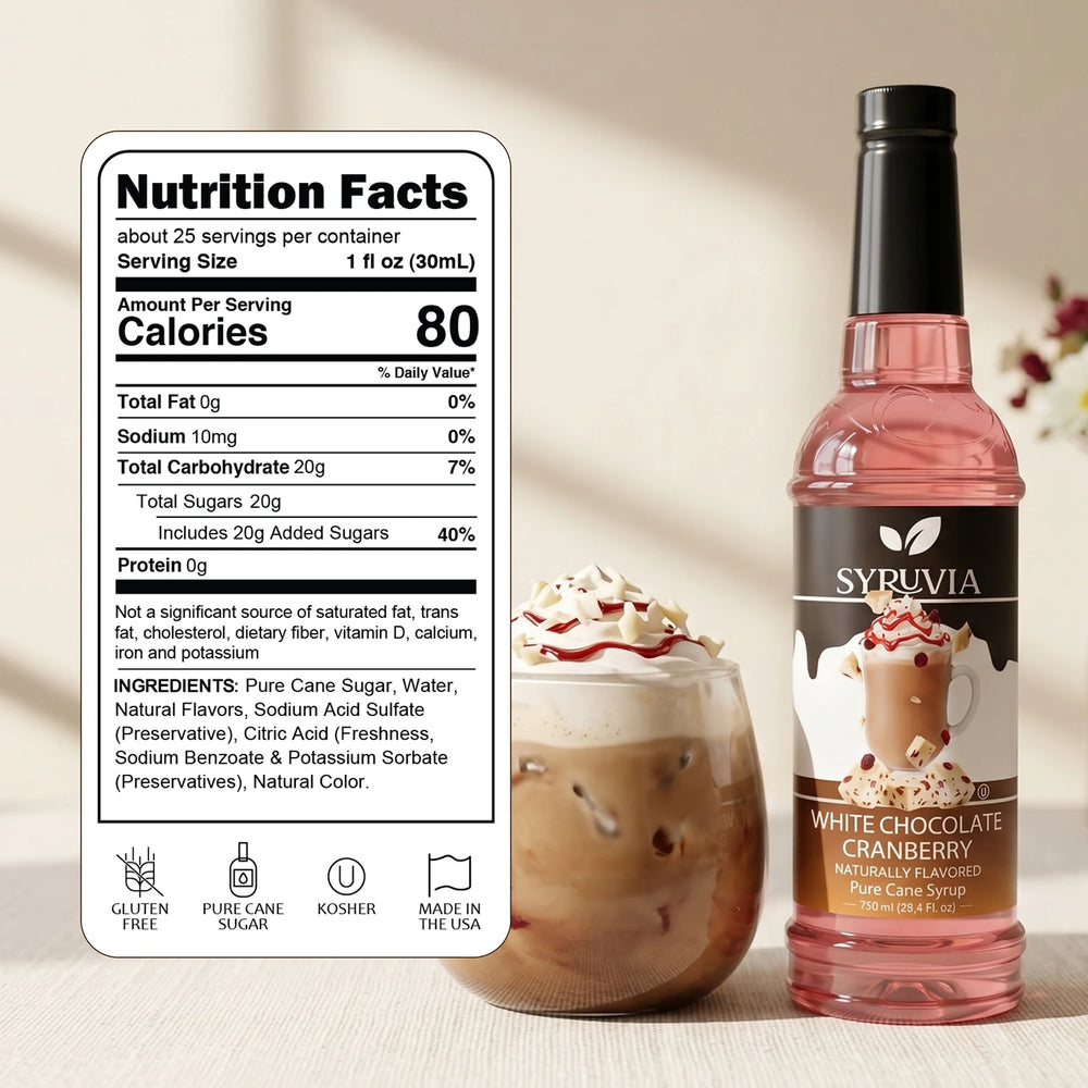 White Chocolate Cranberry Syrup
