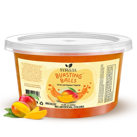 1 LB Mango Flavored Popping Boba