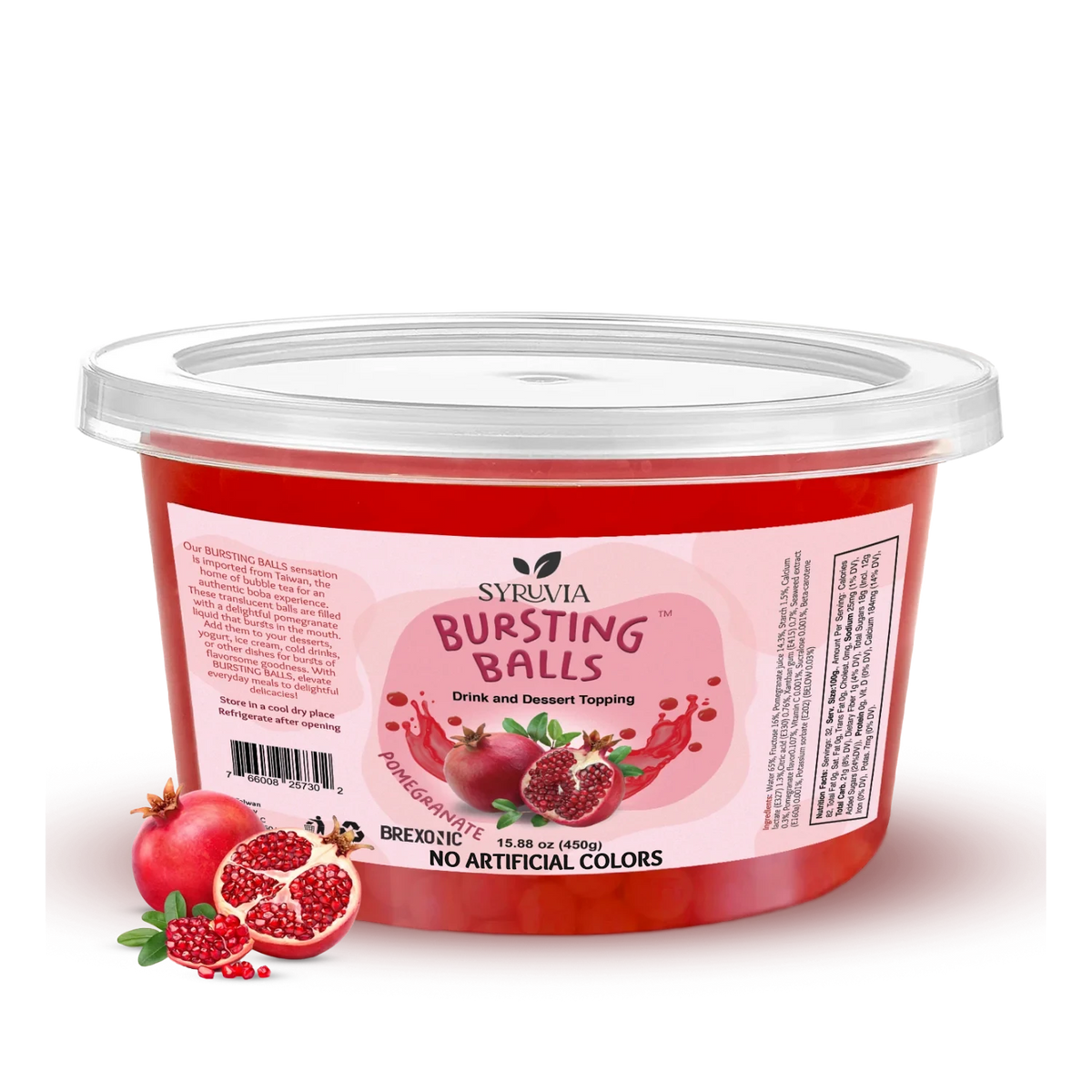 1 LB Pomegranate Flavored Popping Boba signature recipe