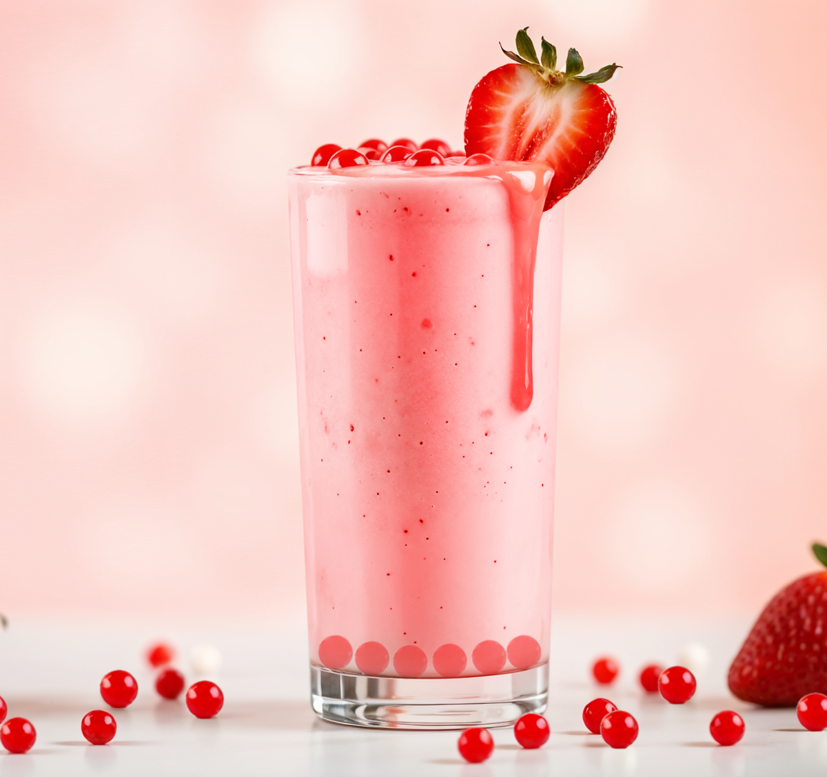 2 LB Strawberry Flavored Popping Boba signature recipe