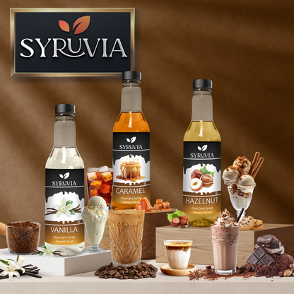 Variety Pack, Vanilla, Hazelnut, And Caramel, 375ml (12.5 fl oz) Syrup