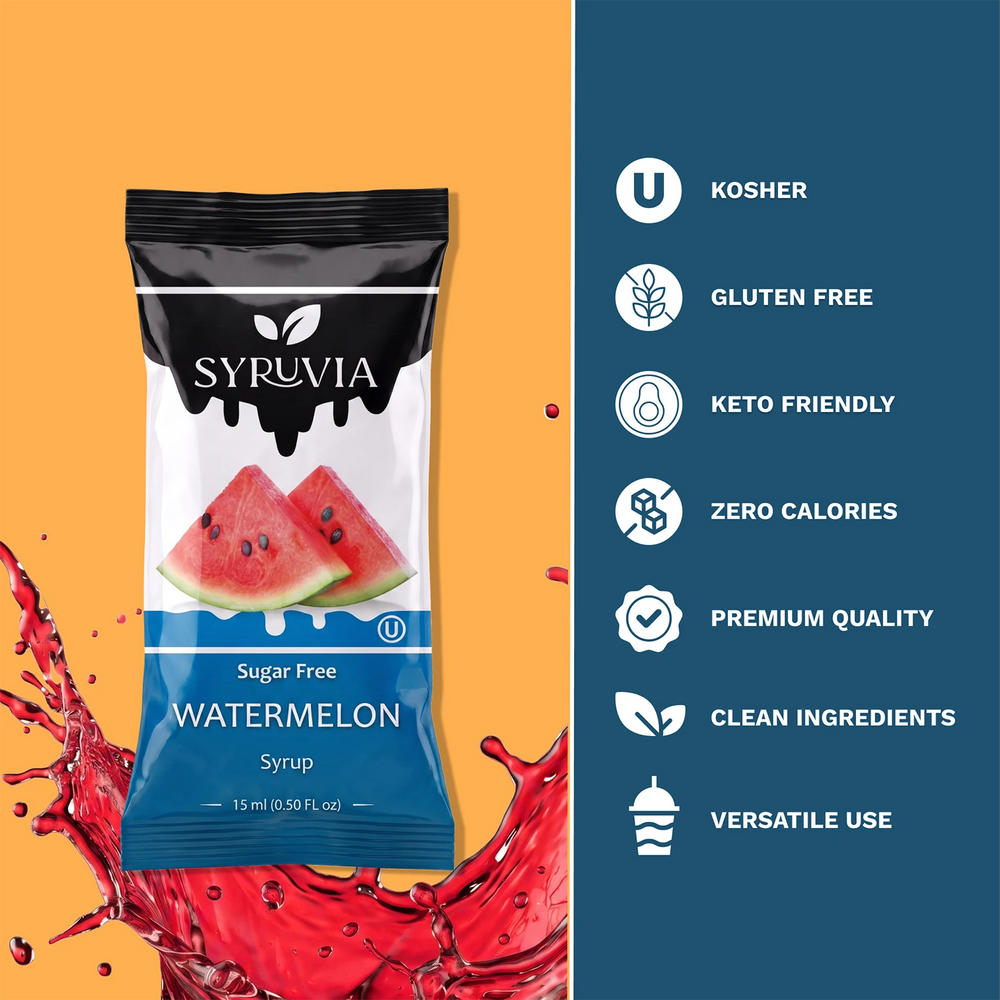 Sugar Free Watermelon Syrup Pouches