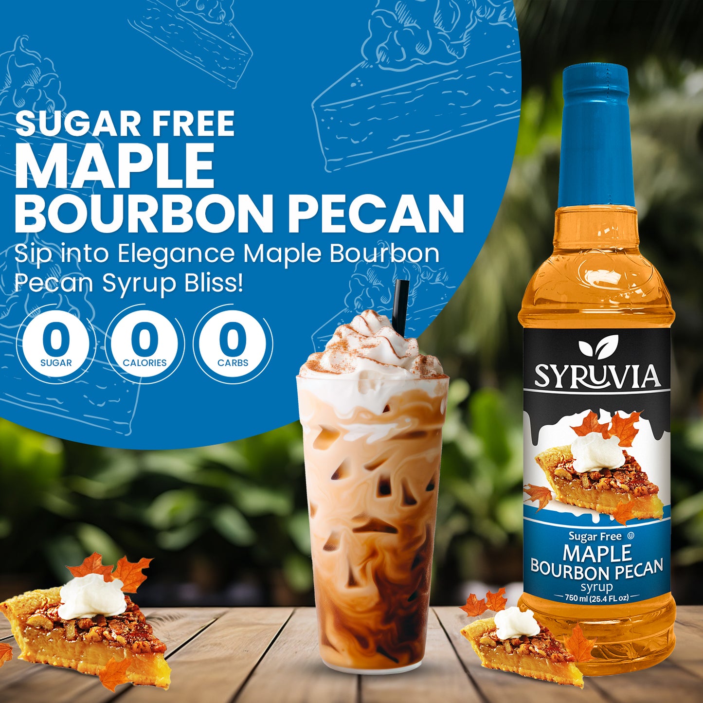 Sugar-Free Maple Bourbon Pecan Syrup