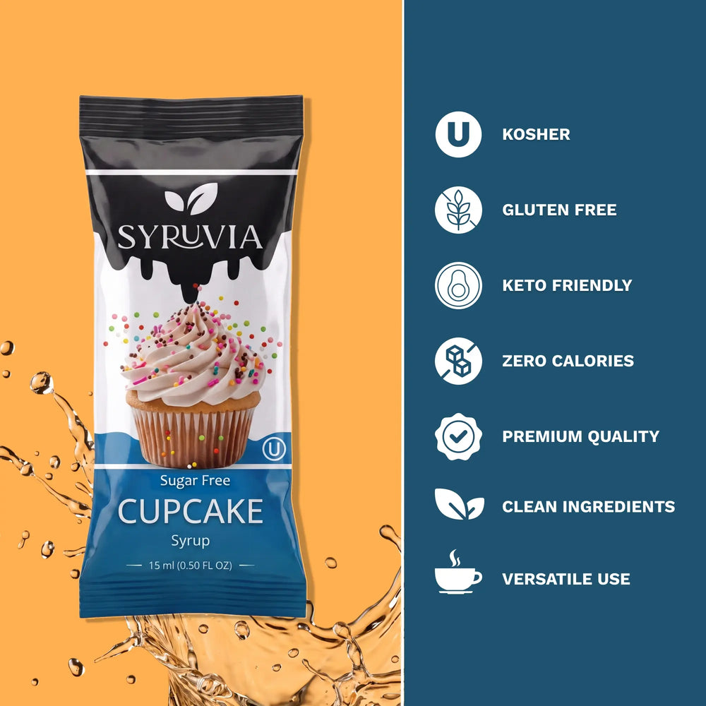 Sugar Free Cupcake Syrup Pouches