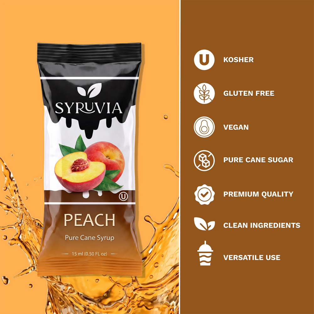 Peach Syrup Pouches