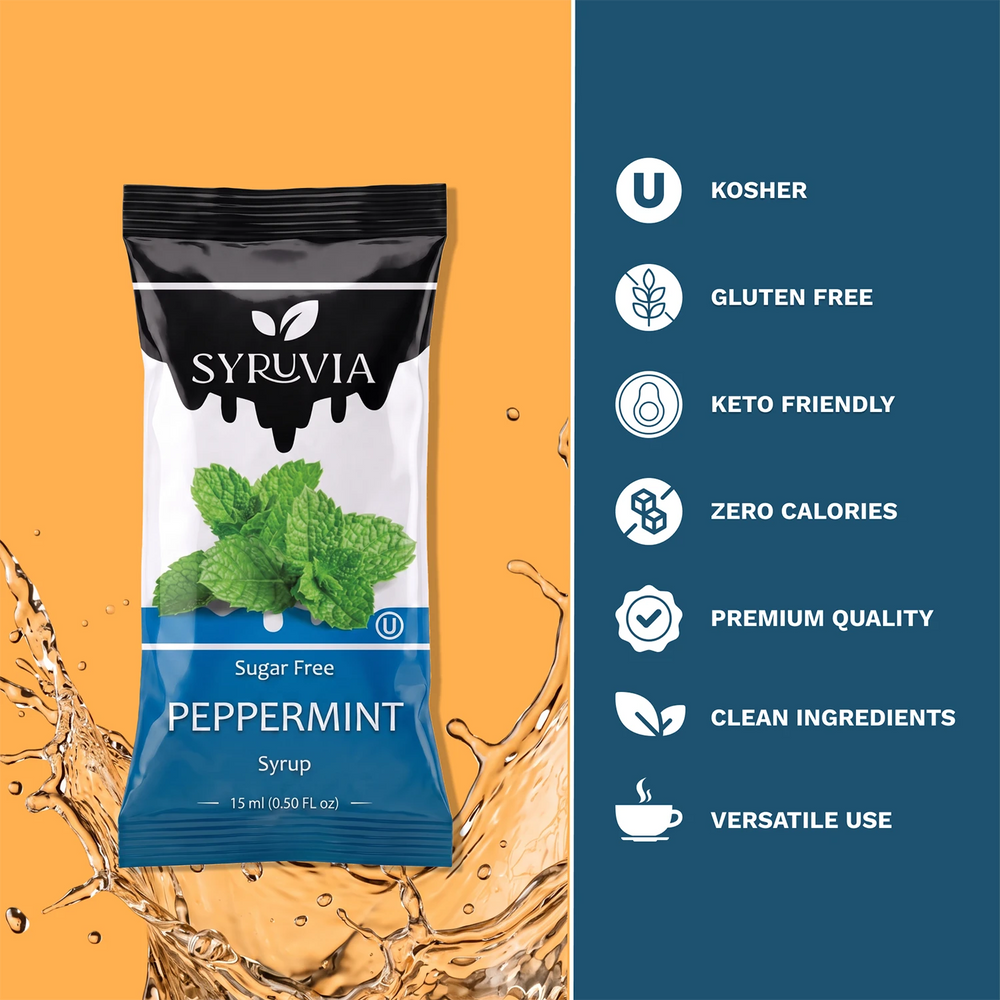 Sugar Free Peppermint Syrup Pouches