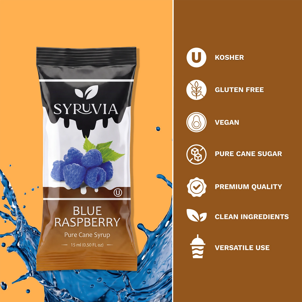 Blue Raspberry Syrup Pouches