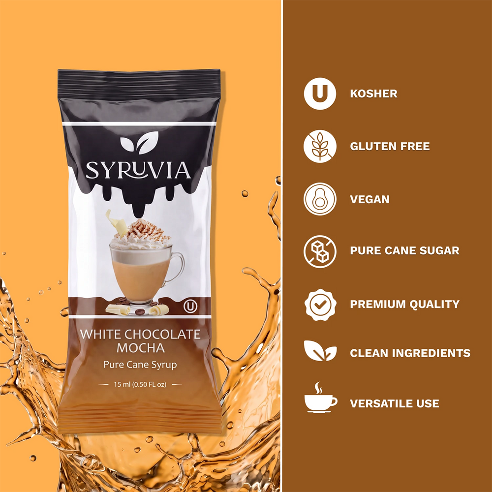 White Chocolate Mocha Syrup Pouches
