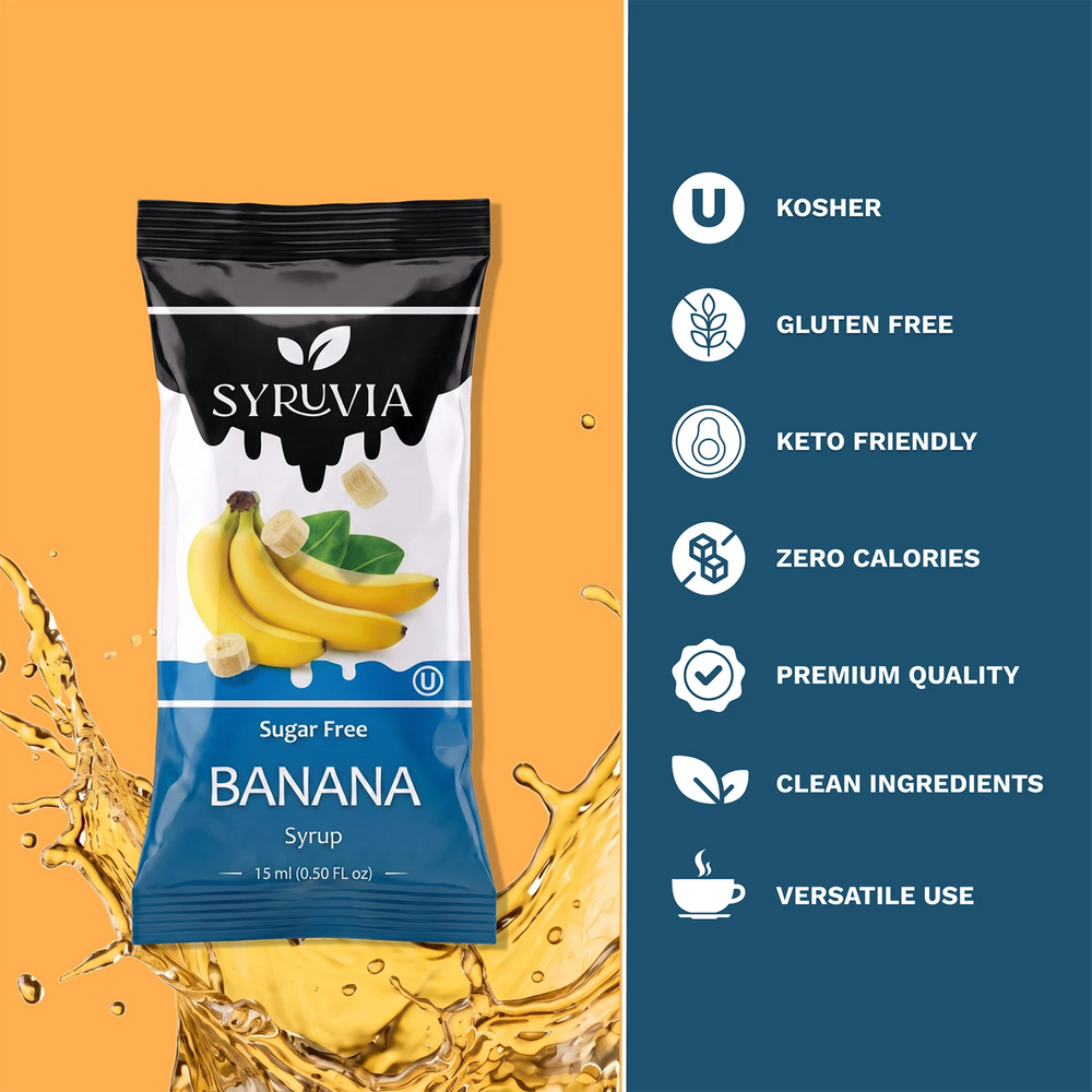 Sugar Free Banana Syrup Pouches