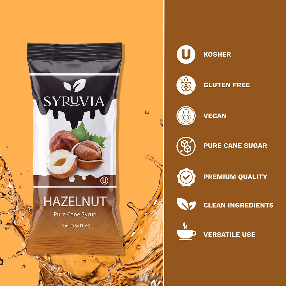 Hazelnut Syrup Pouches