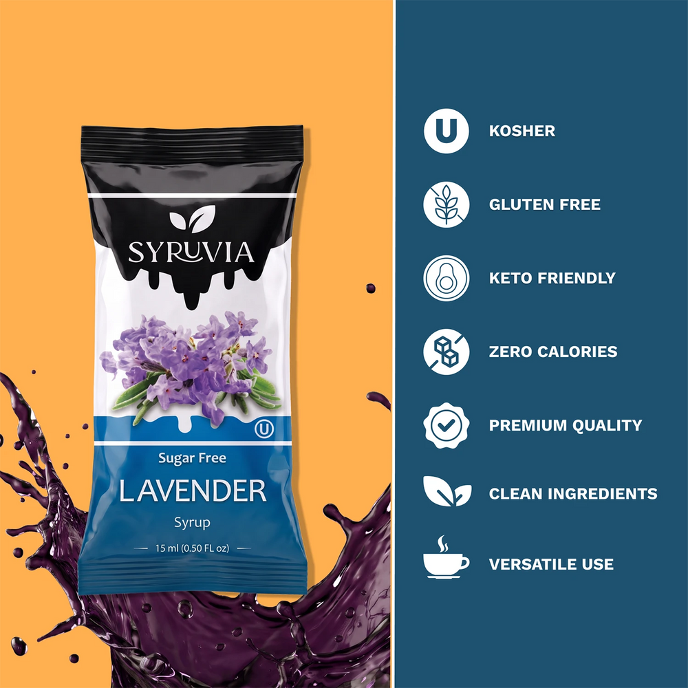 Sugar Free Lavender Syrup Pouches