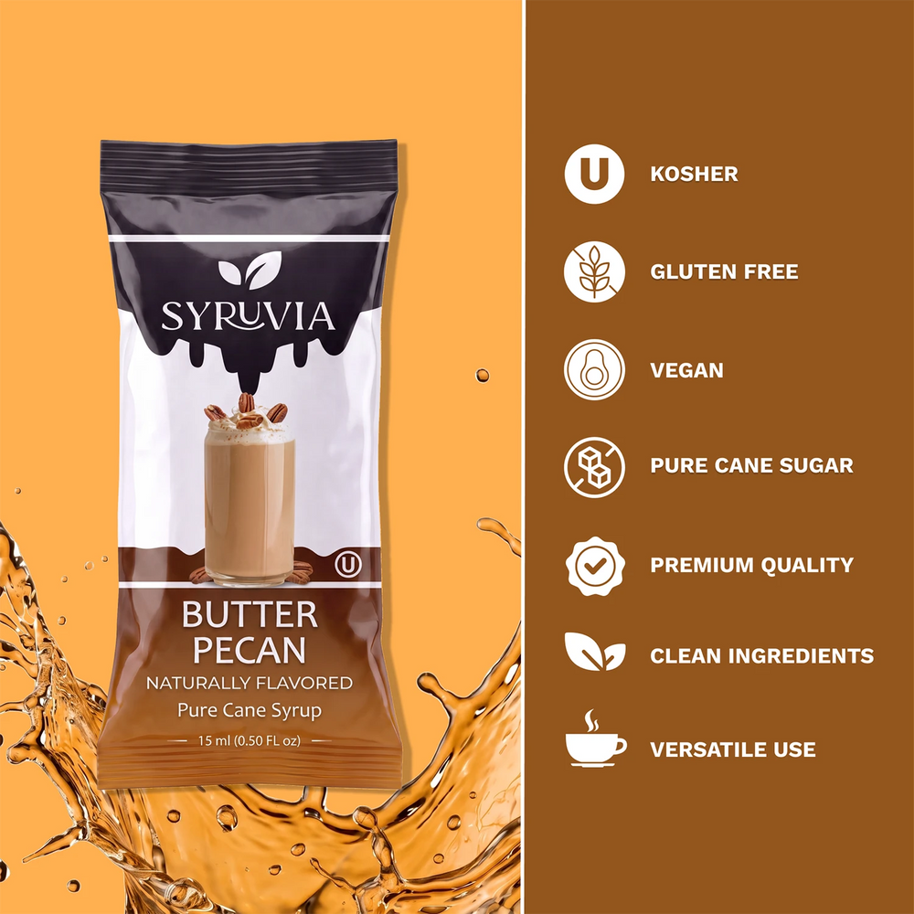 Butter Pecan Syrup Pouches