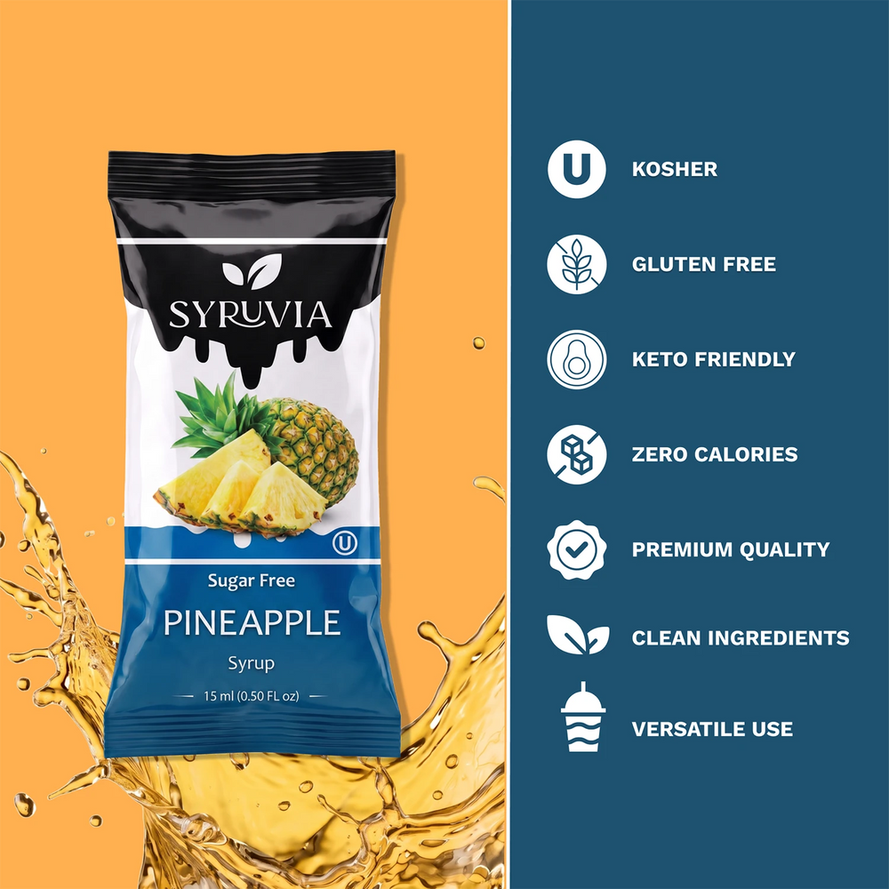 Sugar Free Pineapple Syrup Pouches
