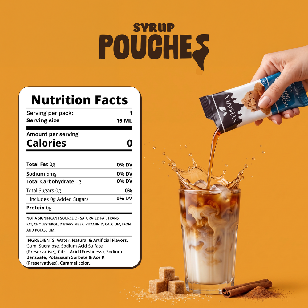 Sugar Free Brown Sugar Cinnamon Syrup Pouches