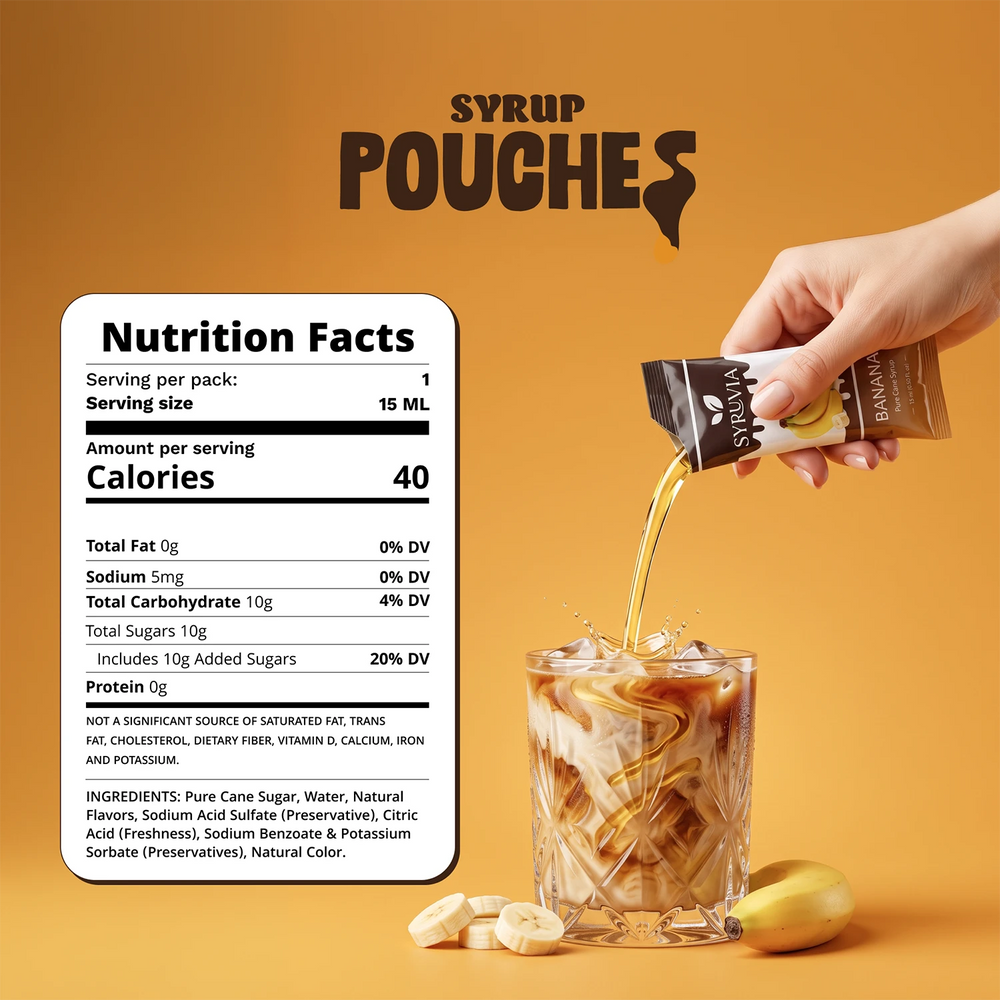 Banana Syrup Pouches