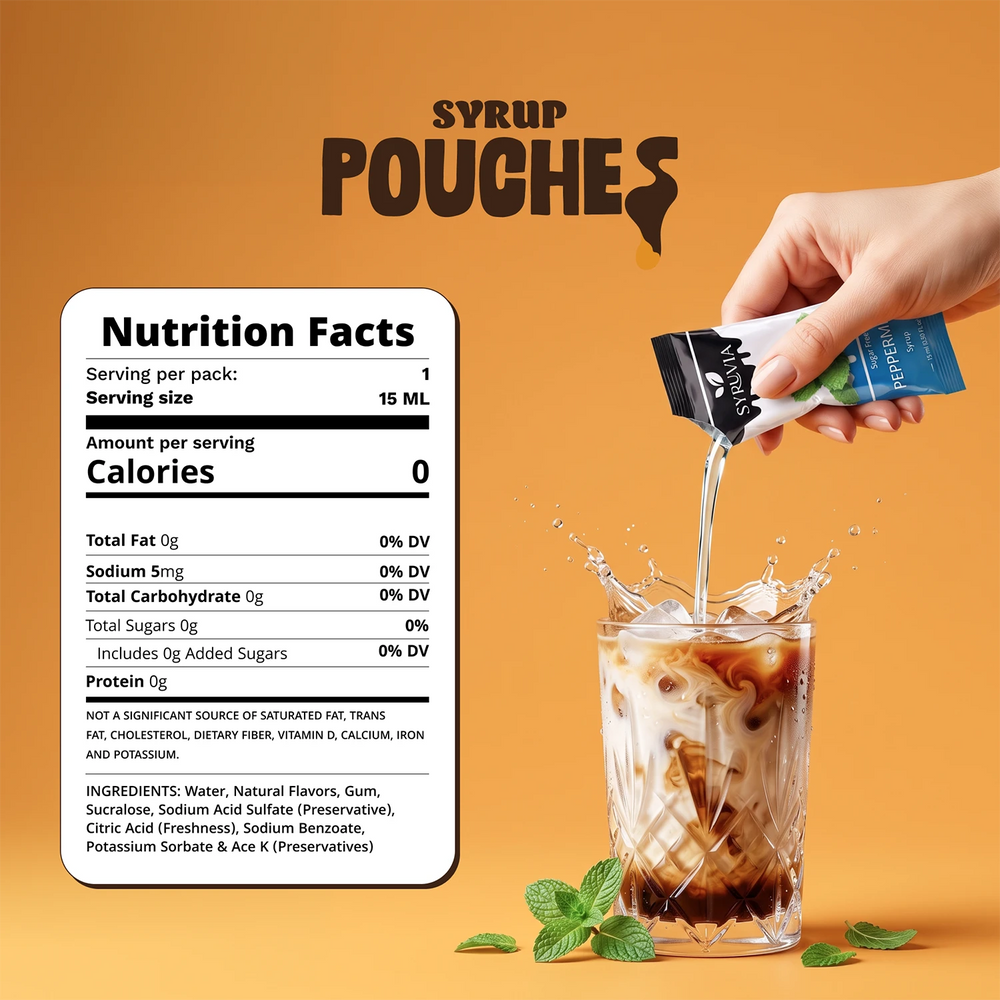 Sugar Free Peppermint Syrup Pouches