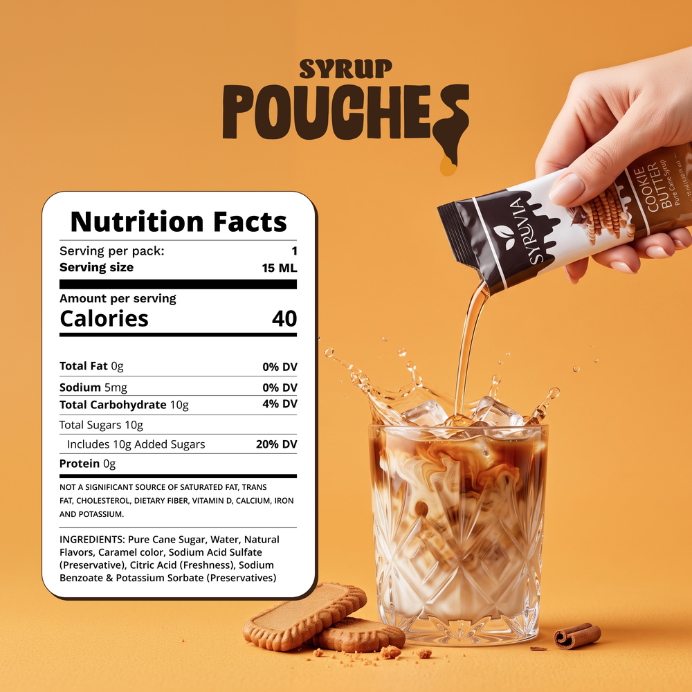 Cookie Butter Syrup Pouches