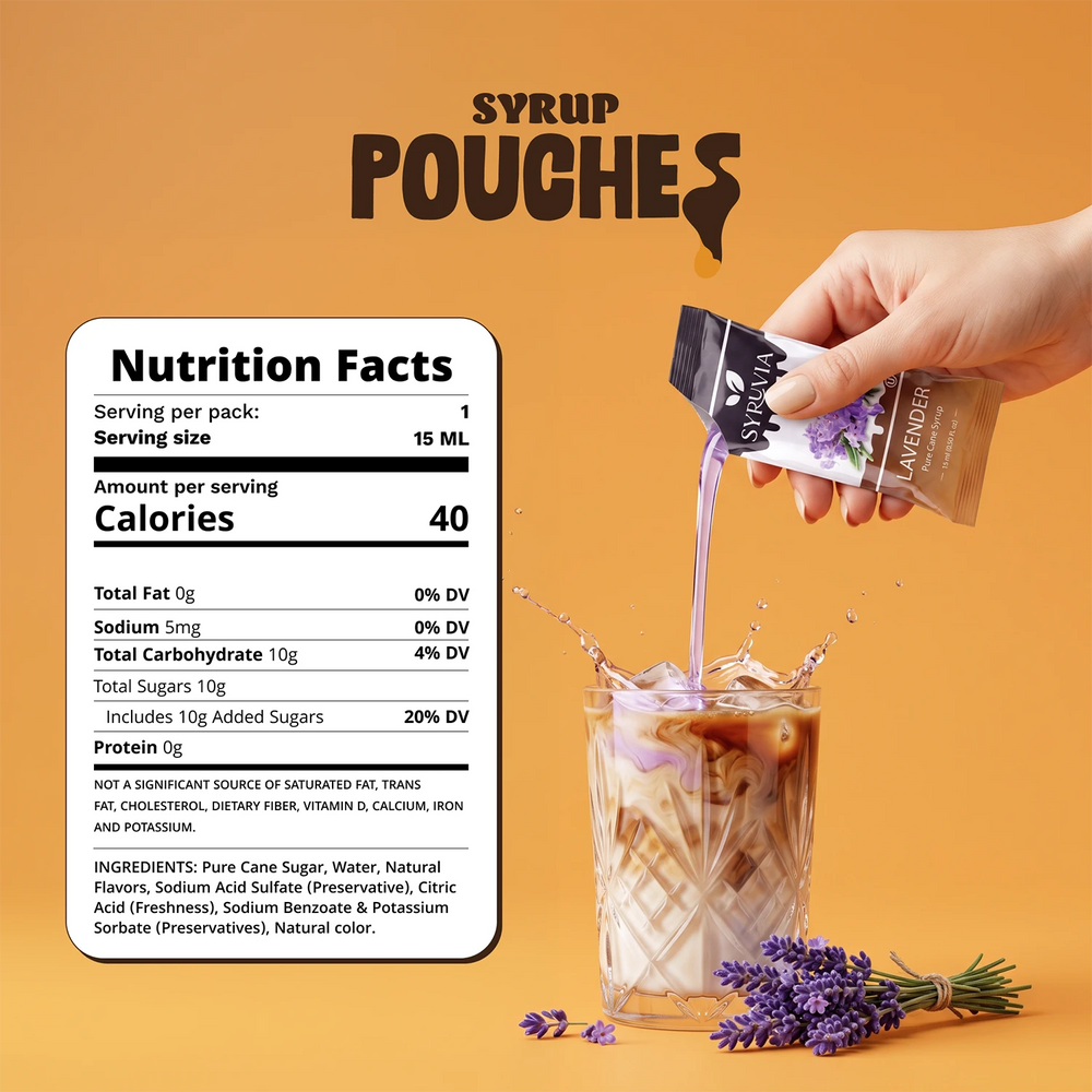 Lavender Syrup Pouches