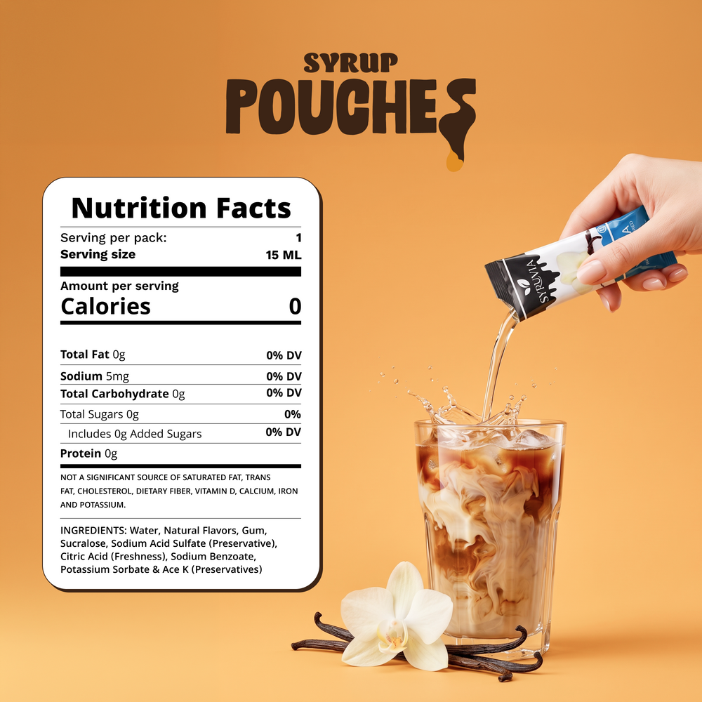 Sugar Free Vanilla Syrup Pouches