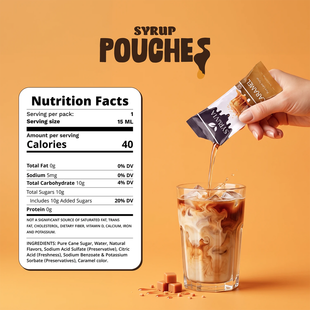 Caramel Syrup Pouches