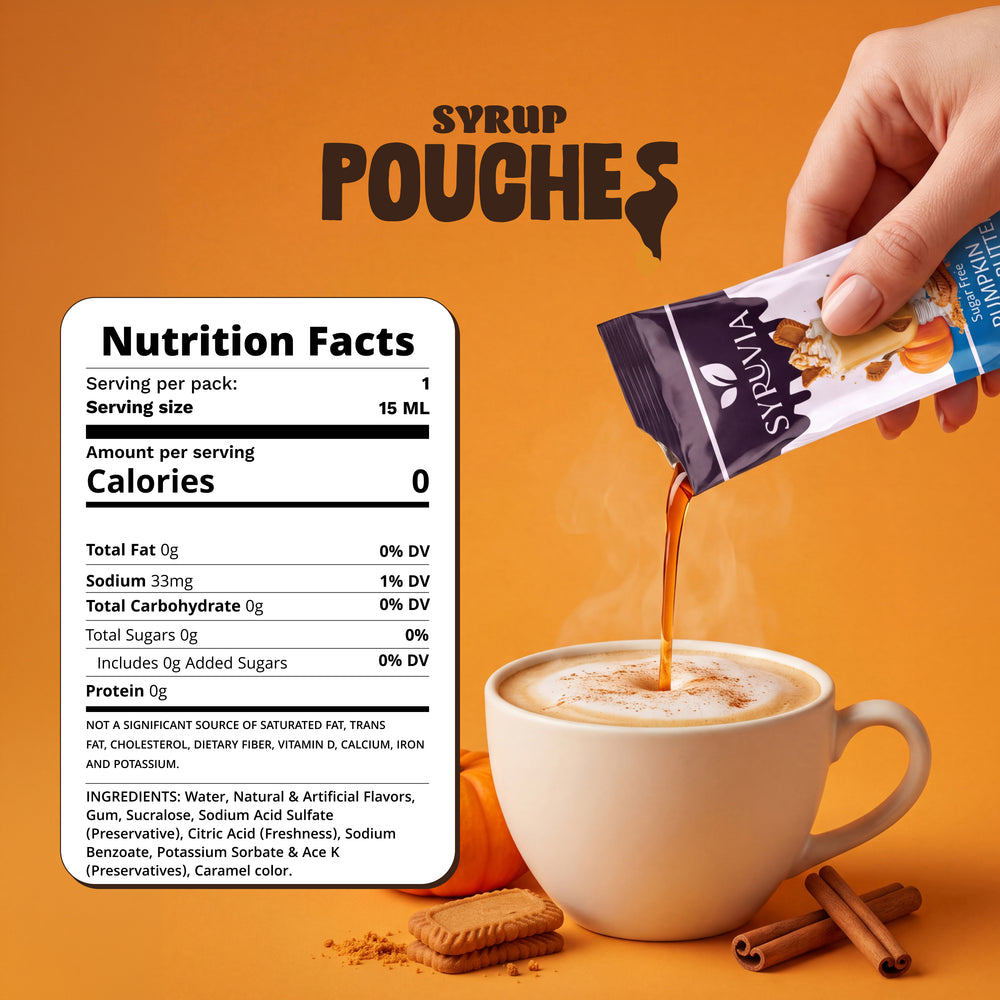 Sugar Free Pumpkin Cookie Butter Syrup Pouches