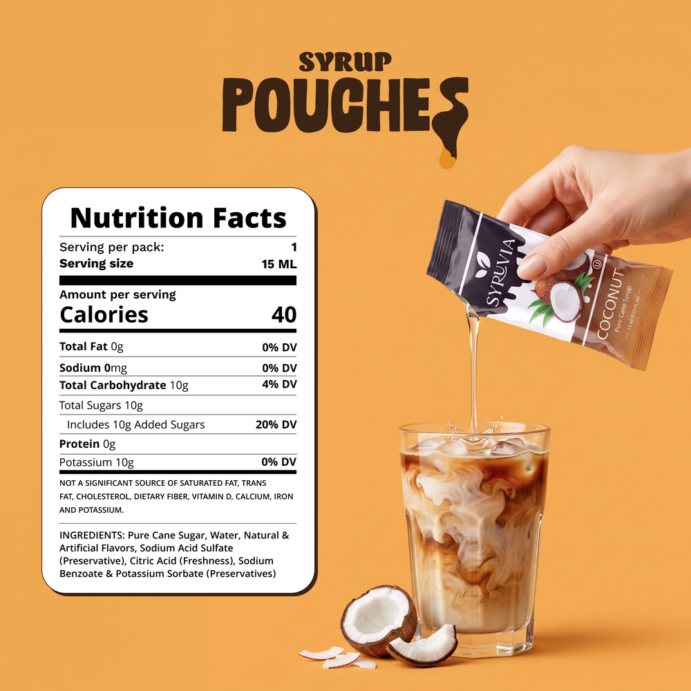 Coconut Syrup Pouches
