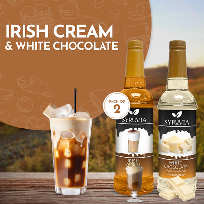 Variety Pack, Irish Cream, and White Chocolate Coffee Syrup