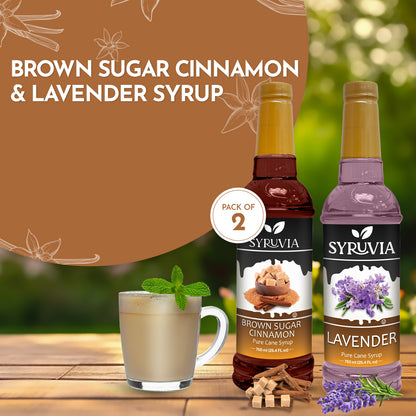 Variety Pack, Brown Sugar Cinnamon, and Lavender Coffee Syrup