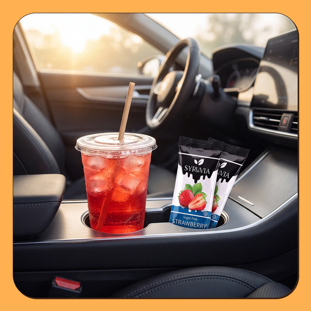 Sugar Free Strawberry Syrup Pouches