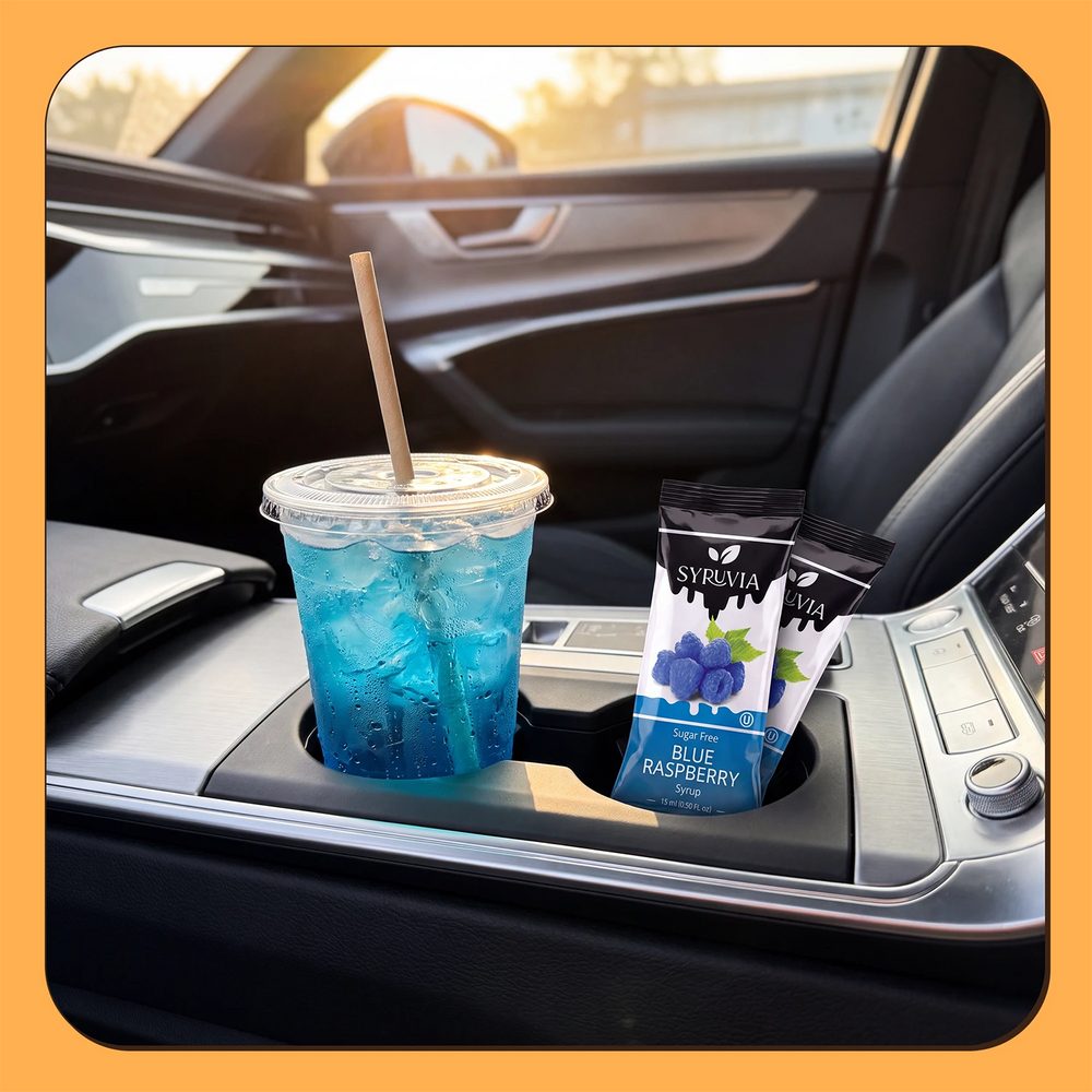 Sugar Free Blue Raspberry Syrup Pouches