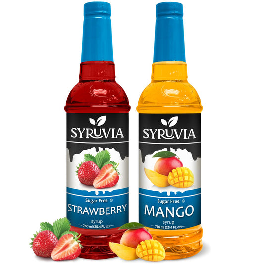 Variety Pack, Sugar Free Strawberry, and Mango Syrup