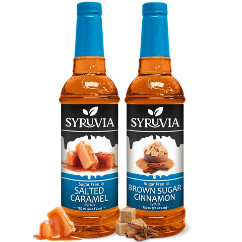 Variety Pack, Sugar-Free Salted Caramel, and Brown Sugar Cinnamon Syrup