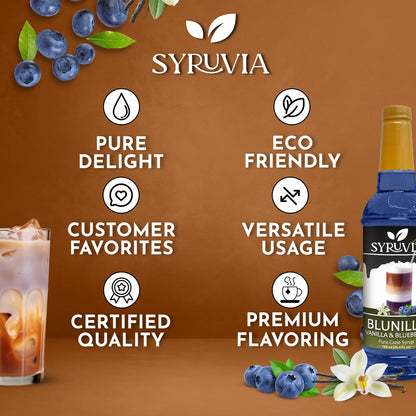 BLUNILLA Syrup Vanilla Blueberry