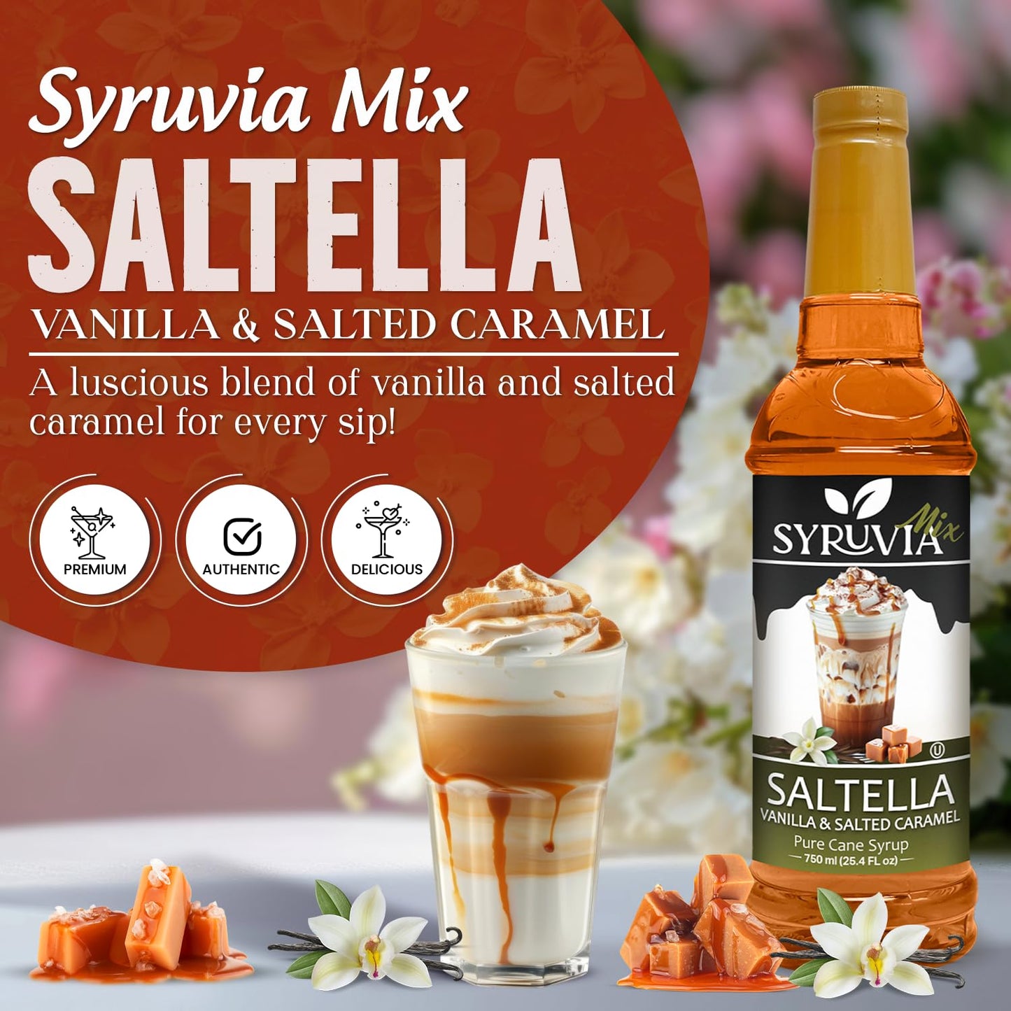 SALTELLA Syrup Vanilla Salted Caramel