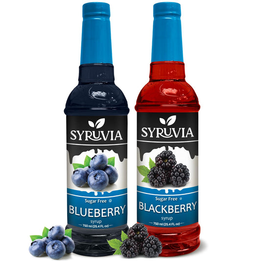 Variety Pack, Sugar Free Blueberry, and Blackberry Syrup