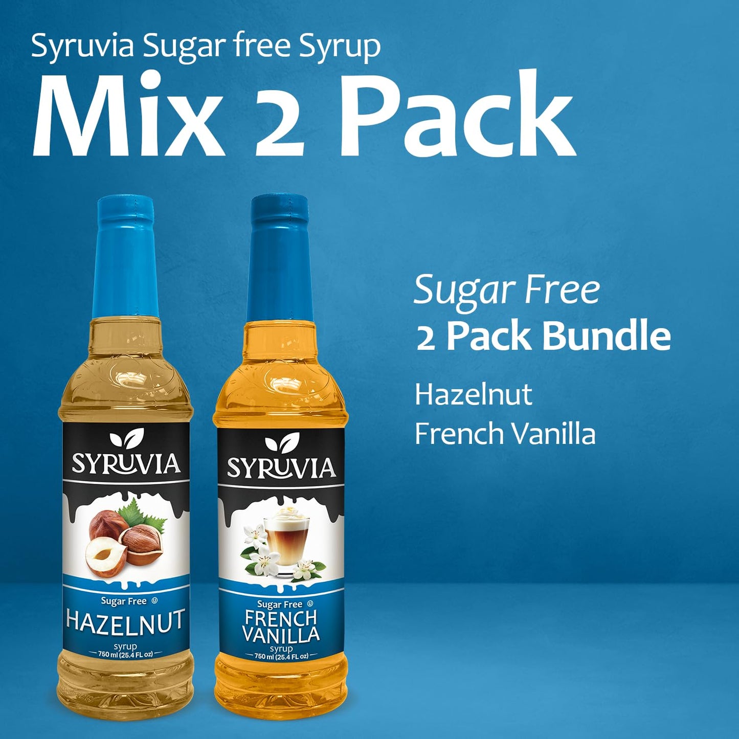 Variety Pack, Sugar Free Hazlenut, and French Vanilla Syrup