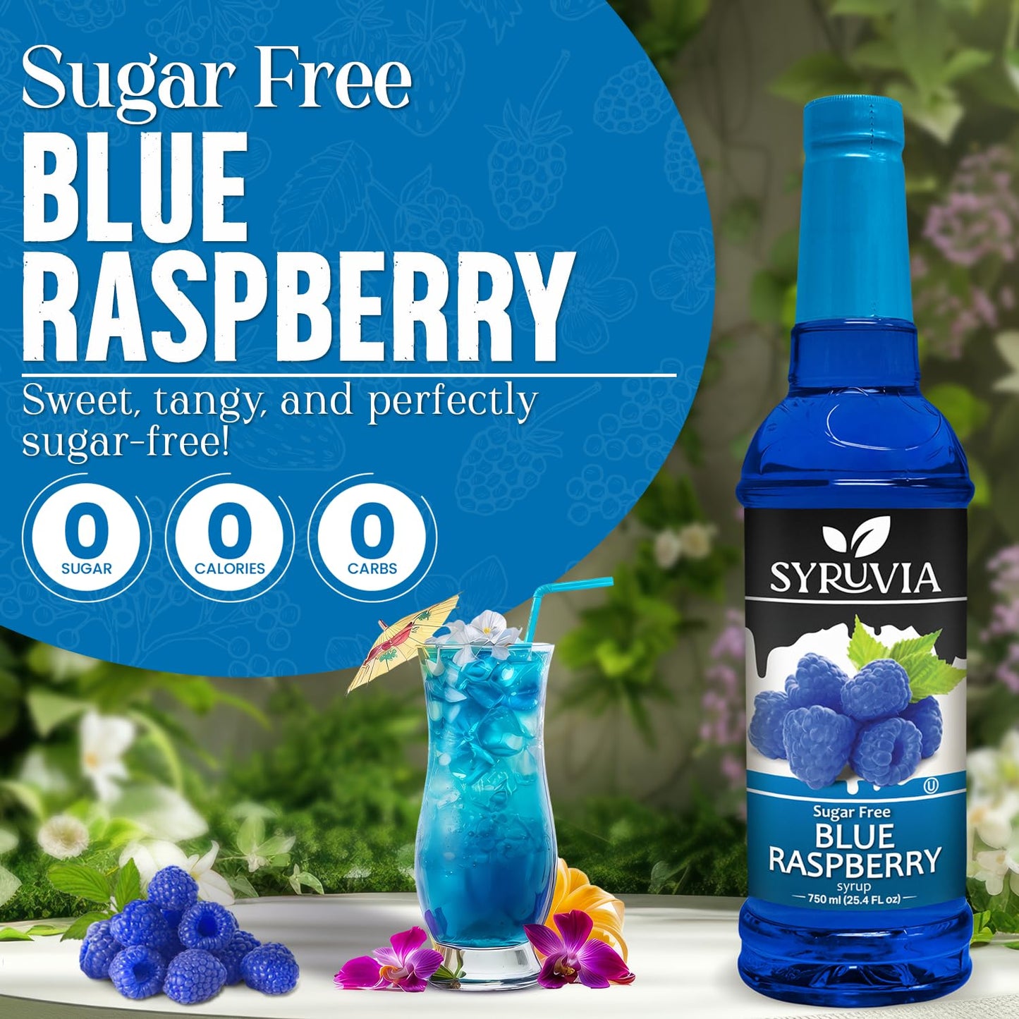 Sugar-Free Blue Raspberry Syrup