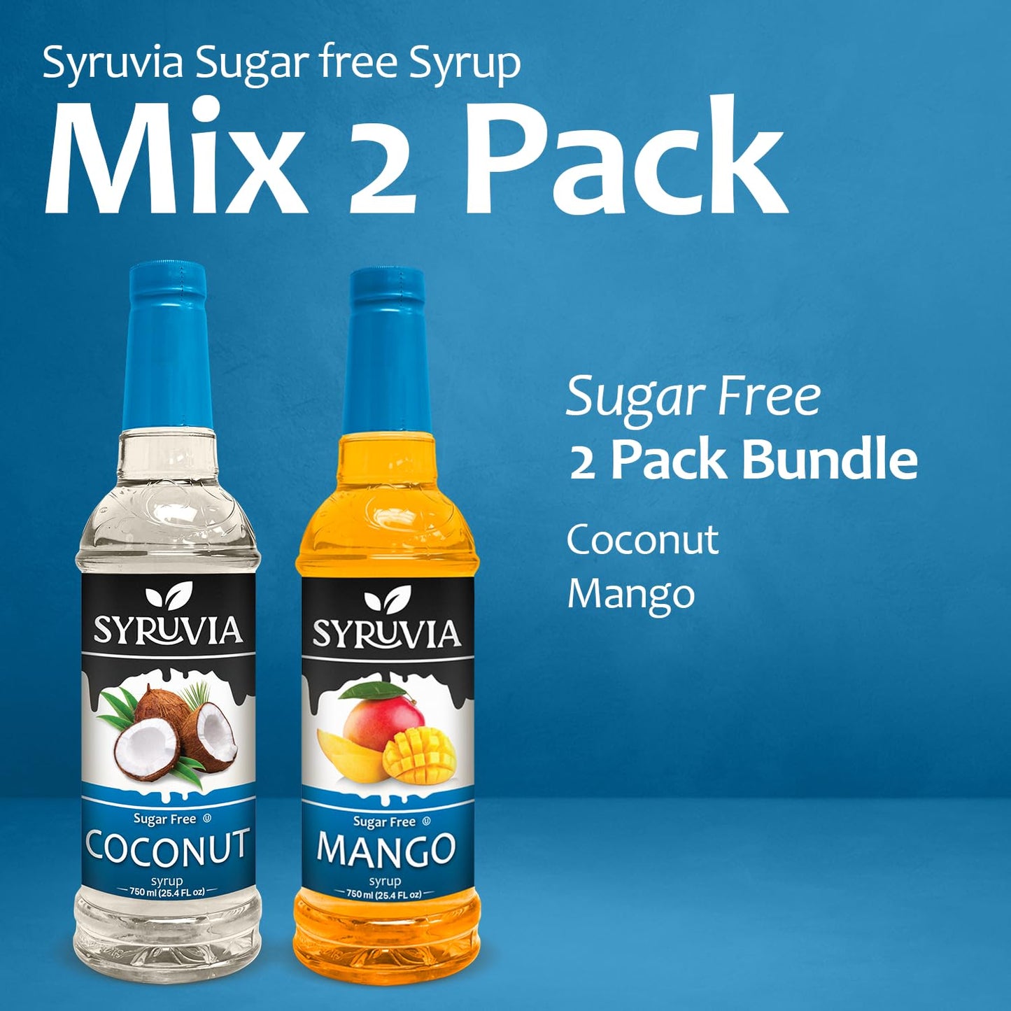 Variety Pack, Sugar Free Coconut, and Mango Syrup