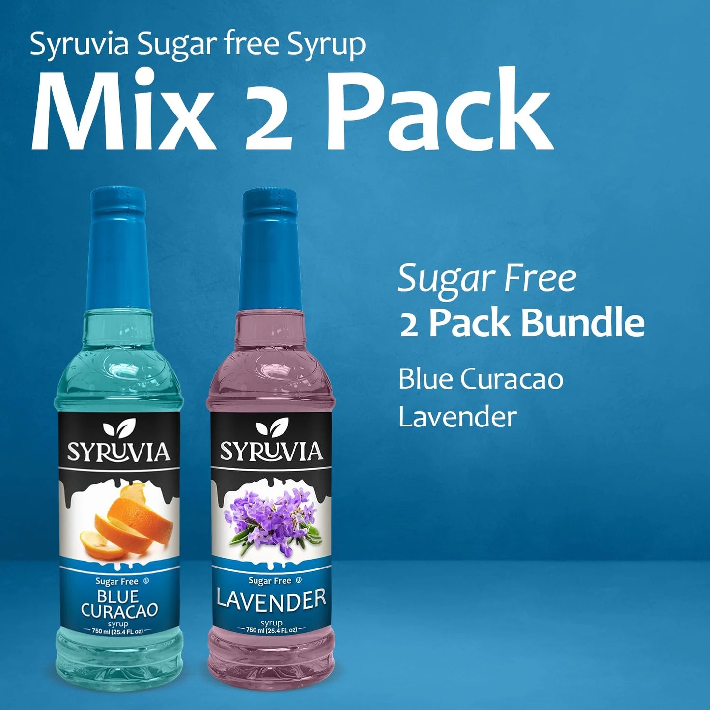 Variety Pack, Sugar-Free Blue Curacao, and Lavender Syrup