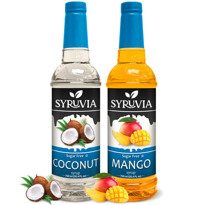 Variety Pack, Sugar Free Coconut, and Mango Syrup