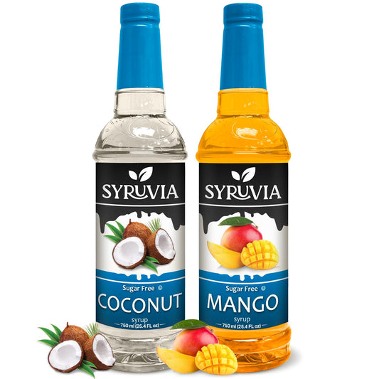 Variety Pack, Sugar Free Coconut, and Mango Syrup