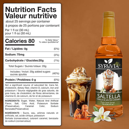 SALTELLA Syrup Vanilla Salted Caramel