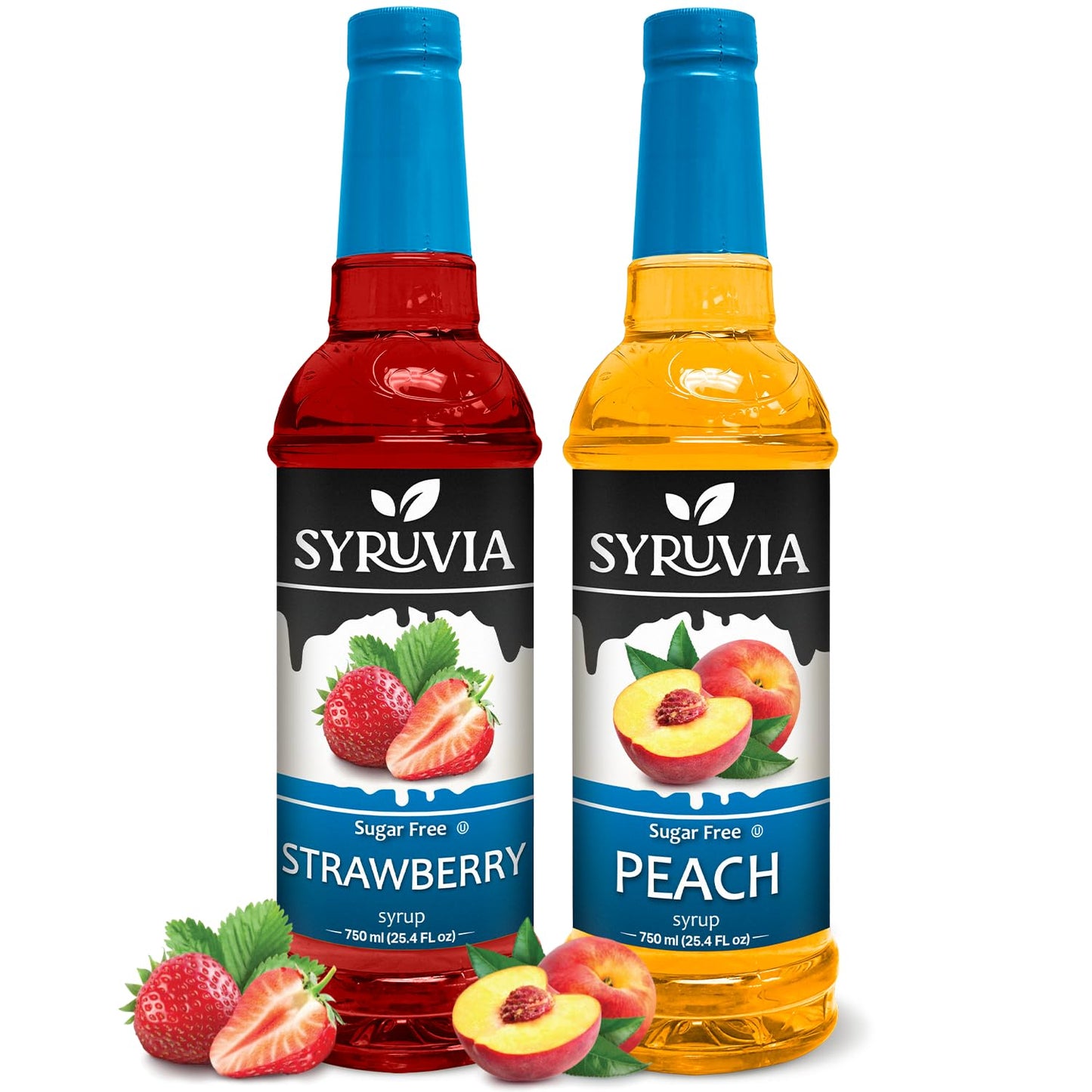 Variety Pack, Sugar Free Peach, and Strawberry Syrup