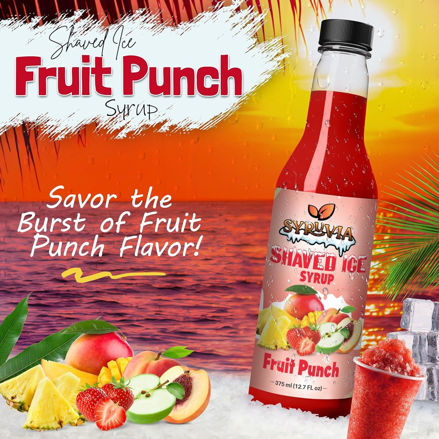 Shaved Ice Fruit Punch Syrup